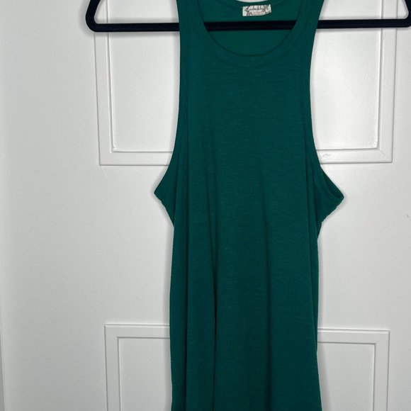 Free People Teal Knit Tank - Picture 1 of 2